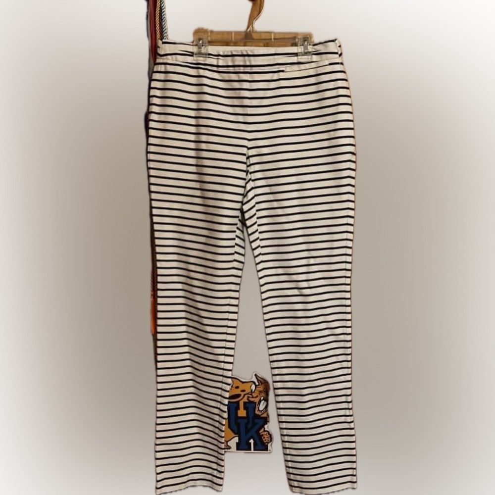 J.Jill black striped dress pants